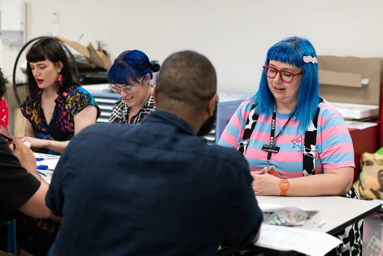Workshop during Michelle's ArtKeeper residency in 2021
Photography by Darren West