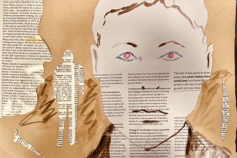 Sunroom | Book Collage Portraits