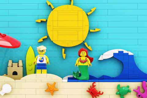 ArtLab with Clicking Bricks – Sun, Sand and Sea