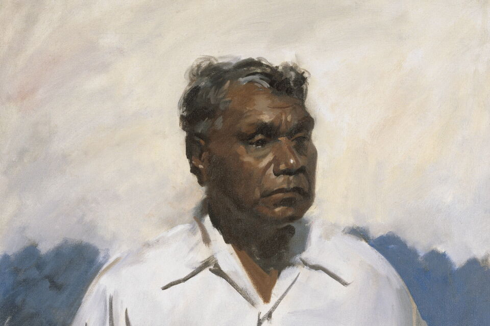 William Dargie Portrait of Albert Namatjira (detail) 1956, Queensland Art Gallery | Gallery of Modern Art, purchased 1957 © Estate of William Dargie, photo: QAGOMA 