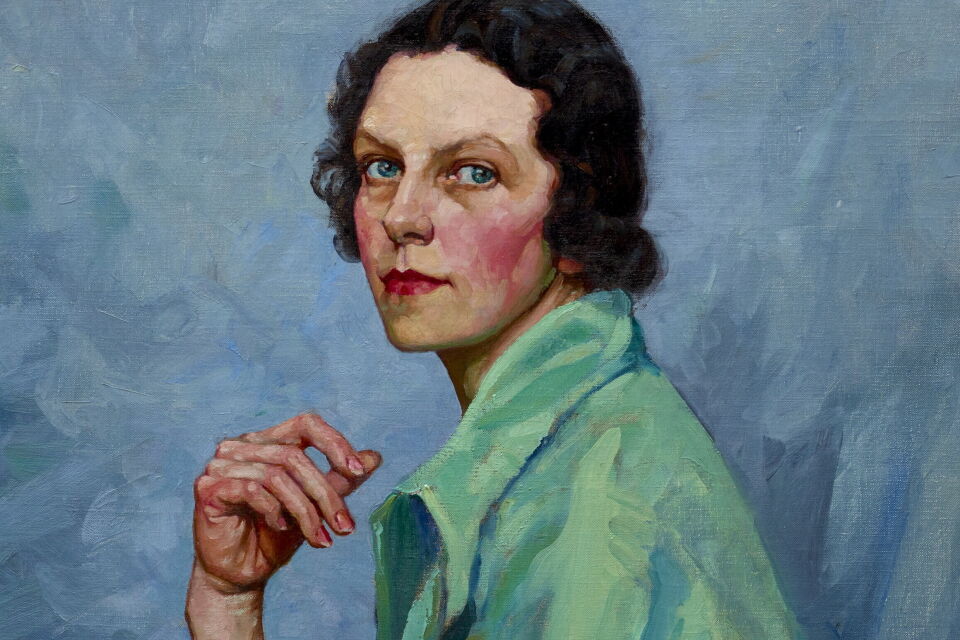 Tempe Manning Self-portrait (detail) 1939, Art Gallery of New South Wales, purchased with funds provided by the Art Gallery Society of NSW 2021 © Estate of Tempe Manning